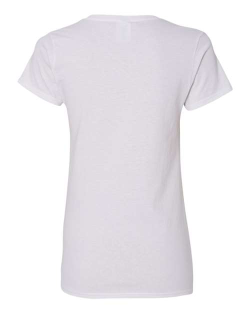 Gildan 5V00L - Women's Heavy CottonTM V-Neck T-Shirt - White