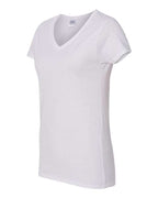 Gildan 5V00L - Women's Heavy CottonTM V-Neck T-Shirt - White