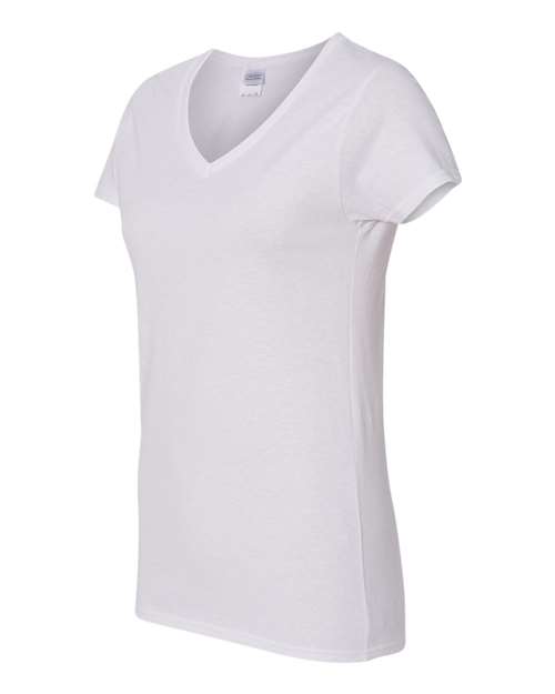 Gildan 5V00L - Women's Heavy CottonTM V-Neck T-Shirt - White