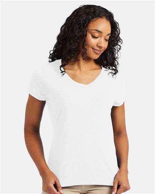 Hanes 42VT - Women's Perfect-T Triblend V-Neck T-Shirt