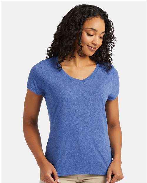 Hanes 42VT - Women's Perfect-T Triblend V-Neck T-Shirt