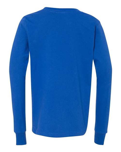 BELLA + CANVAS 3501Y - Youth Jersey Long Sleeve Tee - True Royal