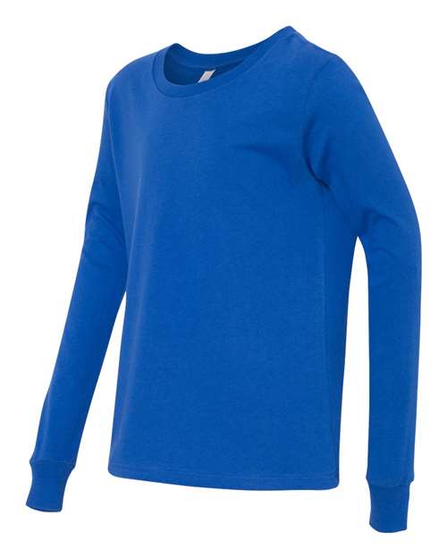 BELLA + CANVAS 3501Y - Youth Jersey Long Sleeve Tee - True Royal