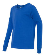 BELLA + CANVAS 3501Y - Youth Jersey Long Sleeve Tee - True Royal