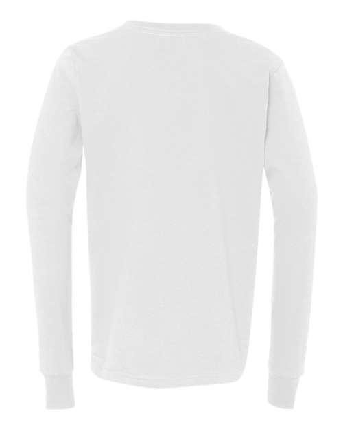 BELLA + CANVAS 3501Y - Youth Jersey Long Sleeve Tee - White