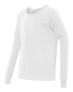 BELLA + CANVAS 3501Y - Youth Jersey Long Sleeve Tee - White