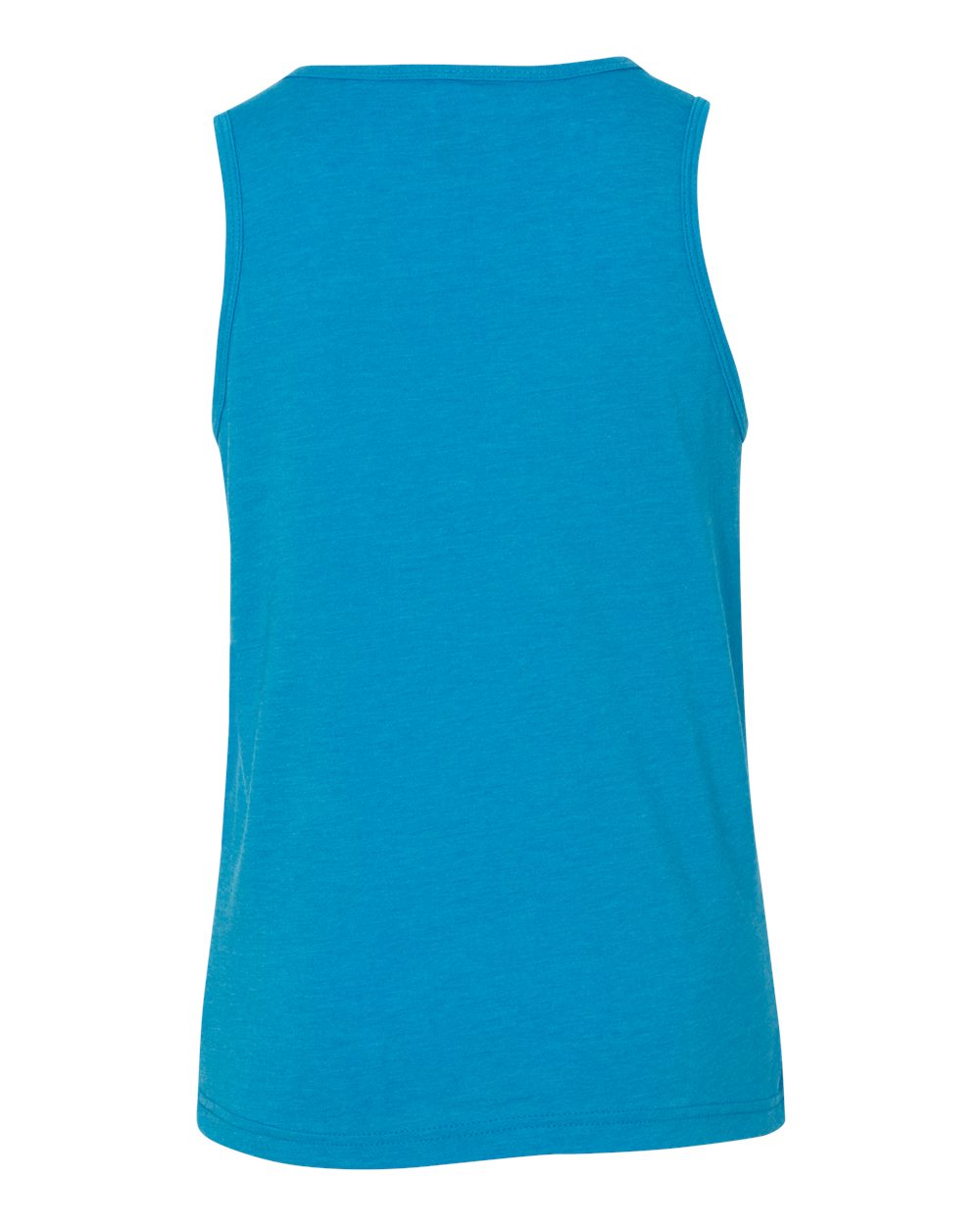 BELLA + CANVAS 3480Y — Youth Jersey Tank — Neon Blue (flat)