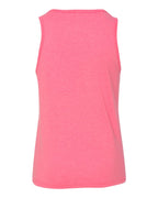 BELLA + CANVAS 3480Y — Youth Jersey Tank — Neon Pink (flat)