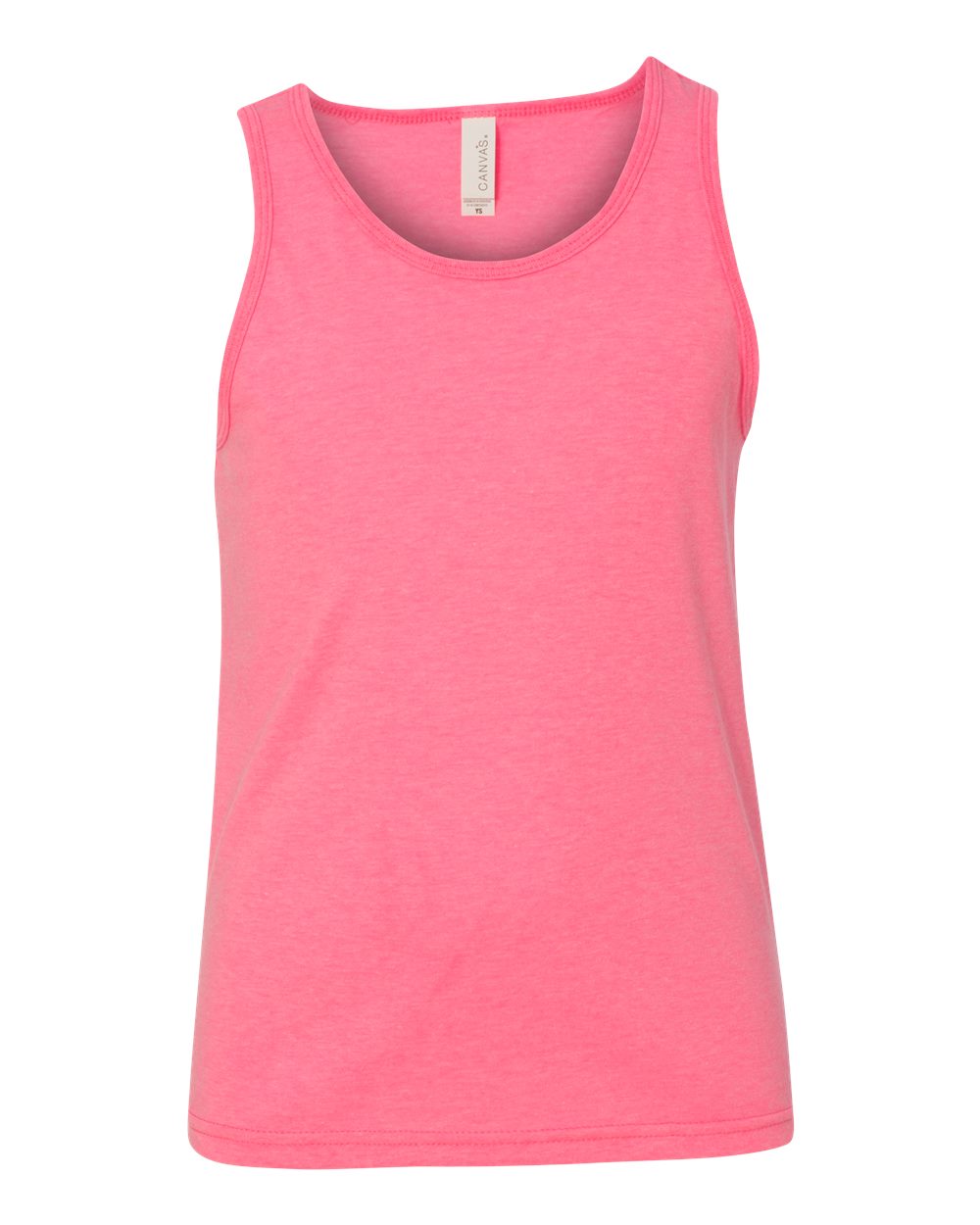 BELLA + CANVAS 3480Y — Youth Jersey Tank — Neon Pink