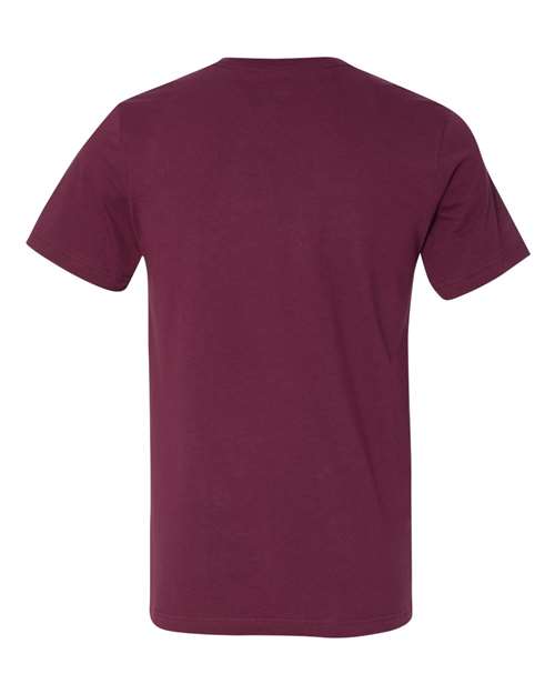BELLA + CANVAS 3005 - Unisex Jersey V-Neck Tee - Maroon