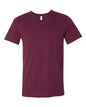 BELLA + CANVAS 3005 - Unisex Jersey V-Neck Tee - Maroon