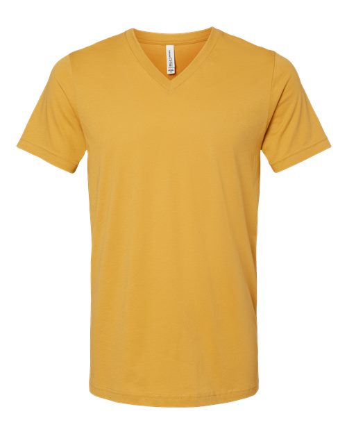 BELLA + CANVAS 3005 - Unisex Jersey V-Neck Tee - Mustard