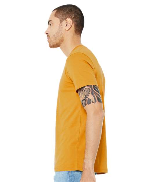 BELLA + CANVAS 3005 - Unisex Jersey V-Neck Tee - Mustard
