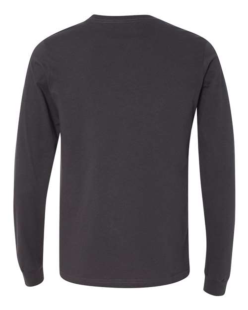 BELLA + CANVAS 3501 - Unisex Jersey Long Sleeve Tee - Dark Grey