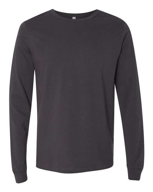 BELLA + CANVAS 3501 - Unisex Jersey Long Sleeve Tee - Dark Grey