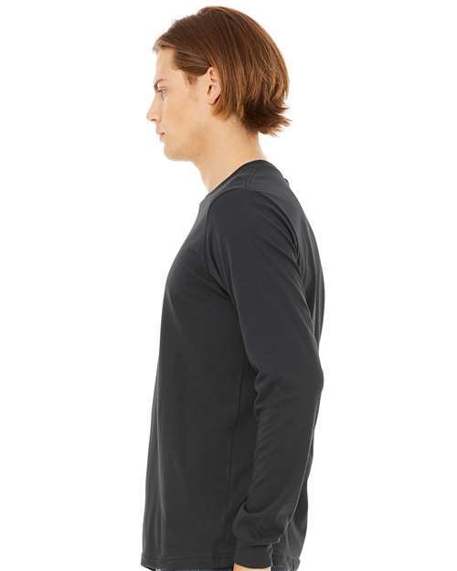 BELLA + CANVAS 3501 - Unisex Jersey Long Sleeve Tee - Dark Grey