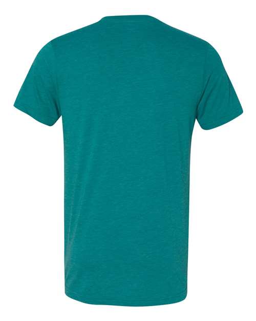 BELLA + CANVAS 3415 - Unisex Triblend V-Neck Tee - Teal Triblend