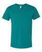 BELLA + CANVAS 3415 - Unisex Triblend V-Neck Tee - Teal Triblend