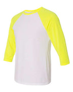 BELLA + CANVAS 3200 - Unisex Three-Quarter Sleeve Baseball Tee BELLA + CANVAS