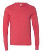 BELLA + CANVAS 3512 - Unisex Jersey Hooded Long Sleeve Tee - Heather Red
