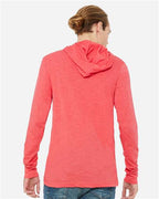 BELLA + CANVAS 3512 - Unisex Jersey Hooded Long Sleeve Tee - Heather Red