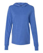 BELLA + CANVAS 3512 - Unisex Jersey Hooded Long Sleeve Tee - Heather True Royal