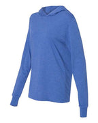 BELLA + CANVAS 3512 - Unisex Jersey Hooded Long Sleeve Tee - Heather True Royal