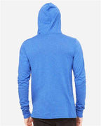 BELLA + CANVAS 3512 - Unisex Jersey Hooded Long Sleeve Tee - Heather True Royal