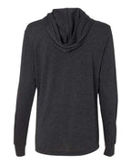 BELLA + CANVAS 3512 - Unisex Jersey Hooded Long Sleeve Tee - Charcoal Black Triblend