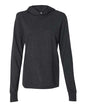 BELLA + CANVAS 3512 - Unisex Jersey Hooded Long Sleeve Tee - Charcoal Black Triblend