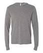 BELLA + CANVAS 3512 - Unisex Jersey Hooded Long Sleeve Tee - Grey Triblend