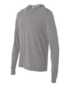 BELLA + CANVAS 3512 - Unisex Jersey Hooded Long Sleeve Tee - Grey Triblend