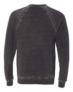 BELLA + CANVAS 3901 - Unisex Sponge Fleece Raglan Crewneck Sweatshirt - Grey Acid Wash