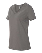 BELLA + CANVAS 6405 - Womens Relaxed Jersey V-Neck Tee - Asphalt