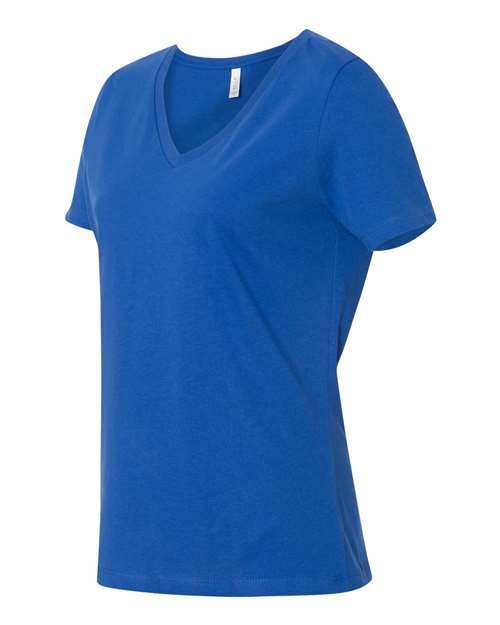 BELLA + CANVAS 6405 - Womens Relaxed Jersey V-Neck Tee - True Royal