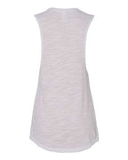 BELLA + CANVAS 8803 - Women's Flowy Scoop Muscle Tank - White Slub