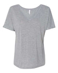 BELLA + CANVAS 8815 - Womens Slouchy V-Neck Tee - Athletic Heather