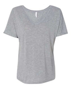 BELLA + CANVAS 8815 - Womens Slouchy V-Neck Tee - Athletic Heather