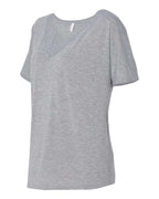 BELLA + CANVAS 8815 - Womens Slouchy V-Neck Tee - Athletic Heather