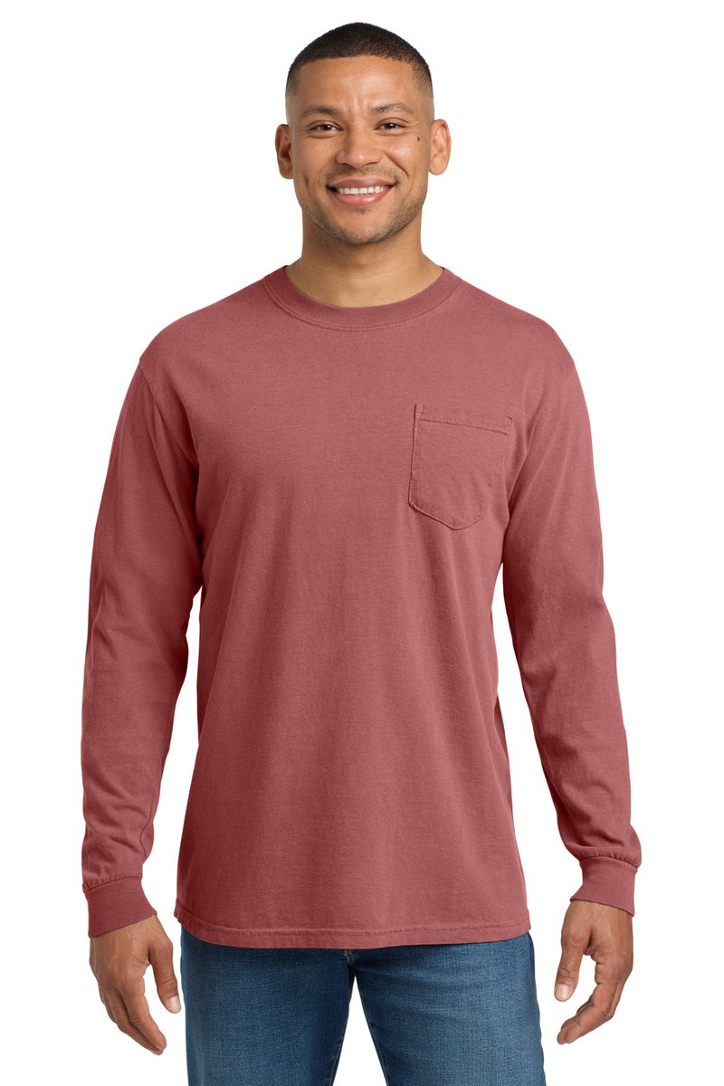 Comfort Colors 4410 - Unisex Garment-Dyed Heavyweight Long Sleeve Pocket T-Shirt Comfort Colors