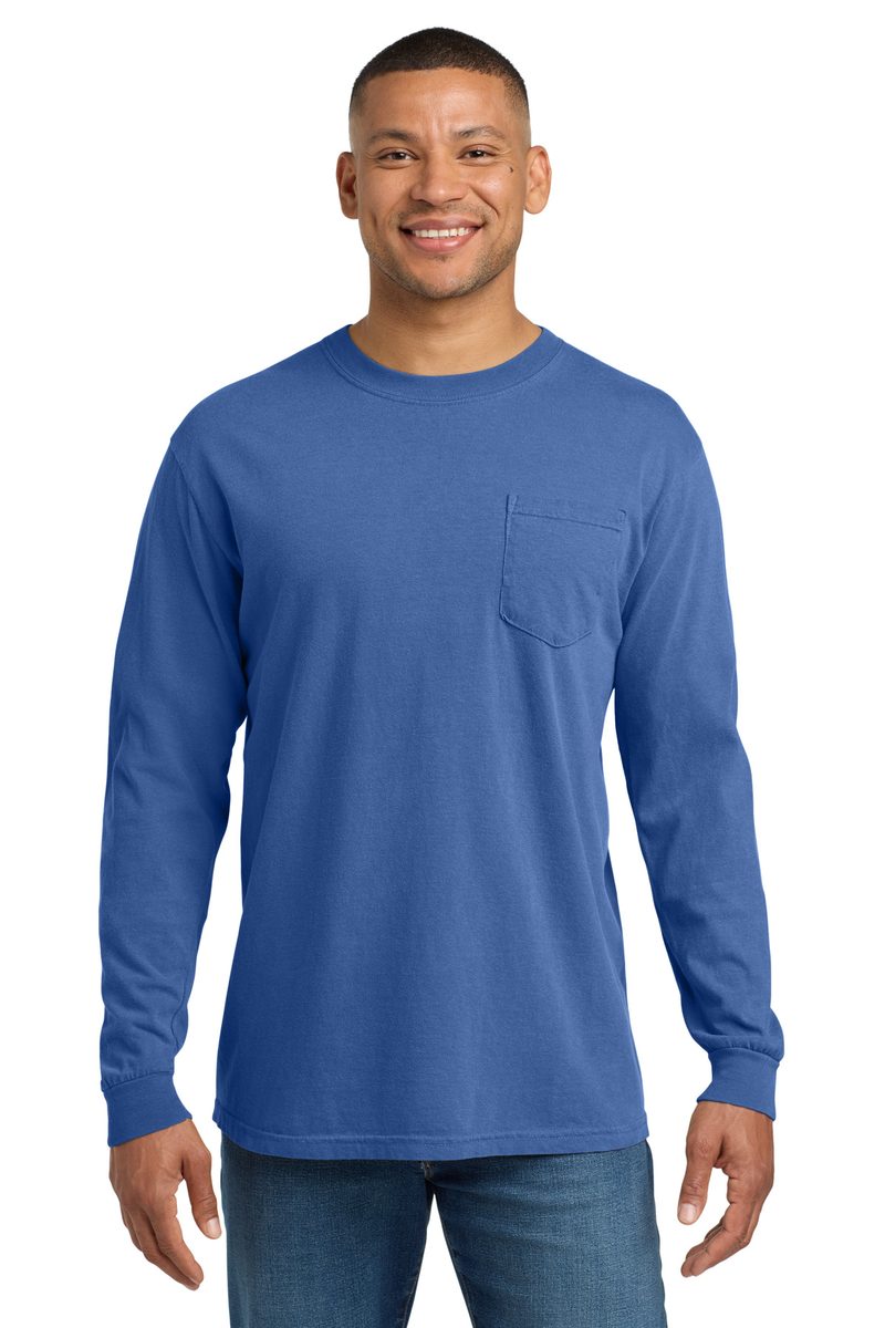 Comfort Colors 4410 - Unisex Garment-Dyed Heavyweight Long Sleeve Pocket T-Shirt Comfort Colors