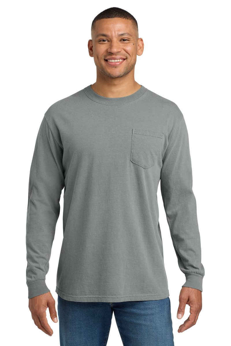 Comfort Colors 4410 - Unisex Garment-Dyed Heavyweight Long Sleeve Pocket T-Shirt Comfort Colors