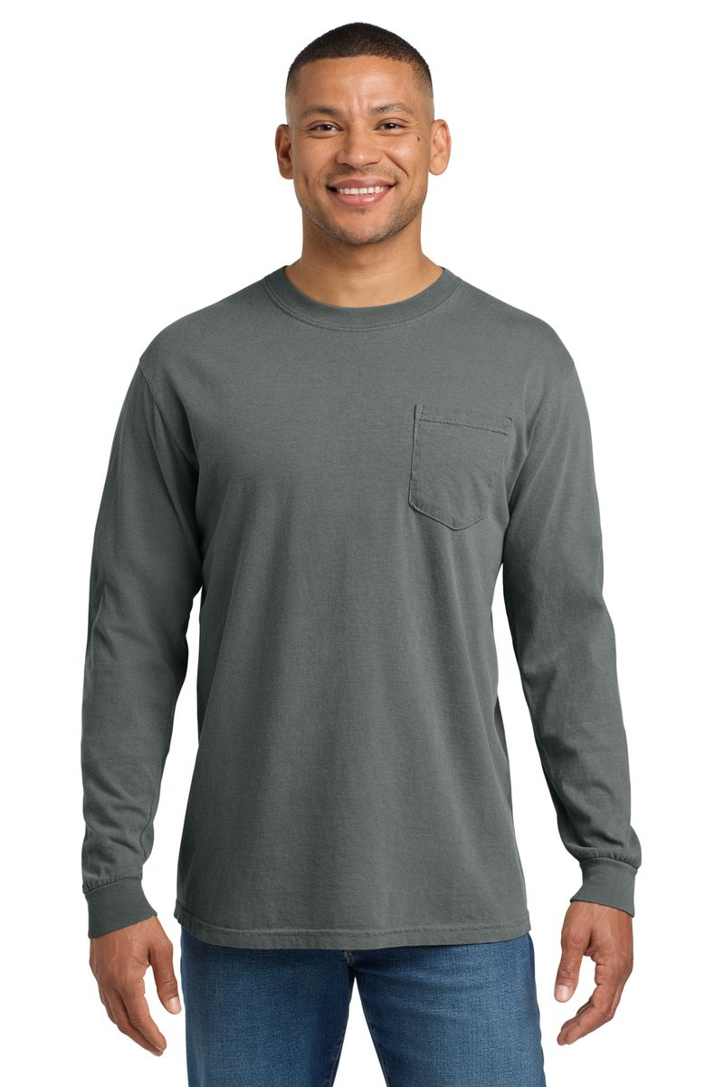 Comfort Colors 4410 - Unisex Garment-Dyed Heavyweight Long Sleeve Pocket T-Shirt Comfort Colors