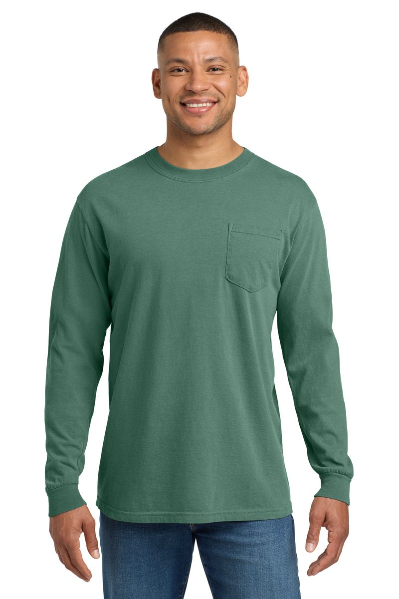 Comfort Colors 4410 - Unisex Garment-Dyed Heavyweight Long Sleeve Pocket T-Shirt Comfort Colors