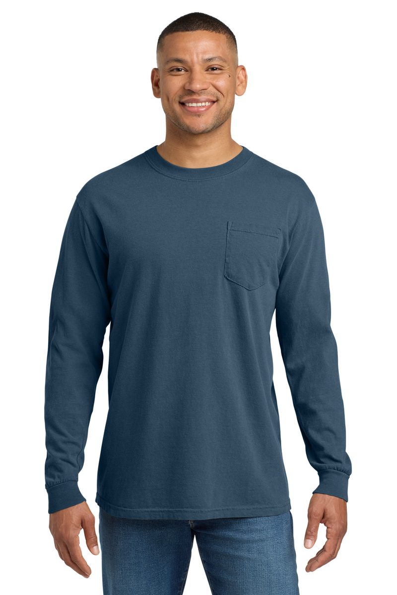Comfort Colors 4410 - Unisex Garment-Dyed Heavyweight Long Sleeve Pocket T-Shirt Comfort Colors