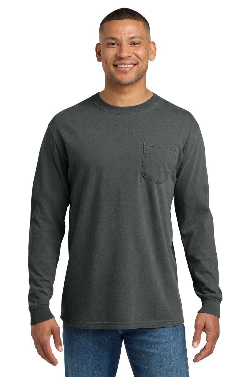 Comfort Colors 4410 - Unisex Garment-Dyed Heavyweight Long Sleeve Pocket T-Shirt Comfort Colors