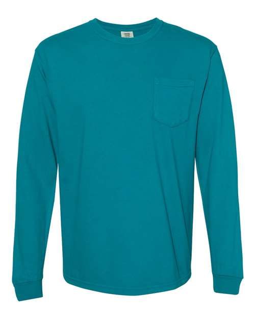 Comfort Colors 4410 - Unisex Garment-Dyed Heavyweight Long Sleeve Pocket T-Shirt Comfort Colors