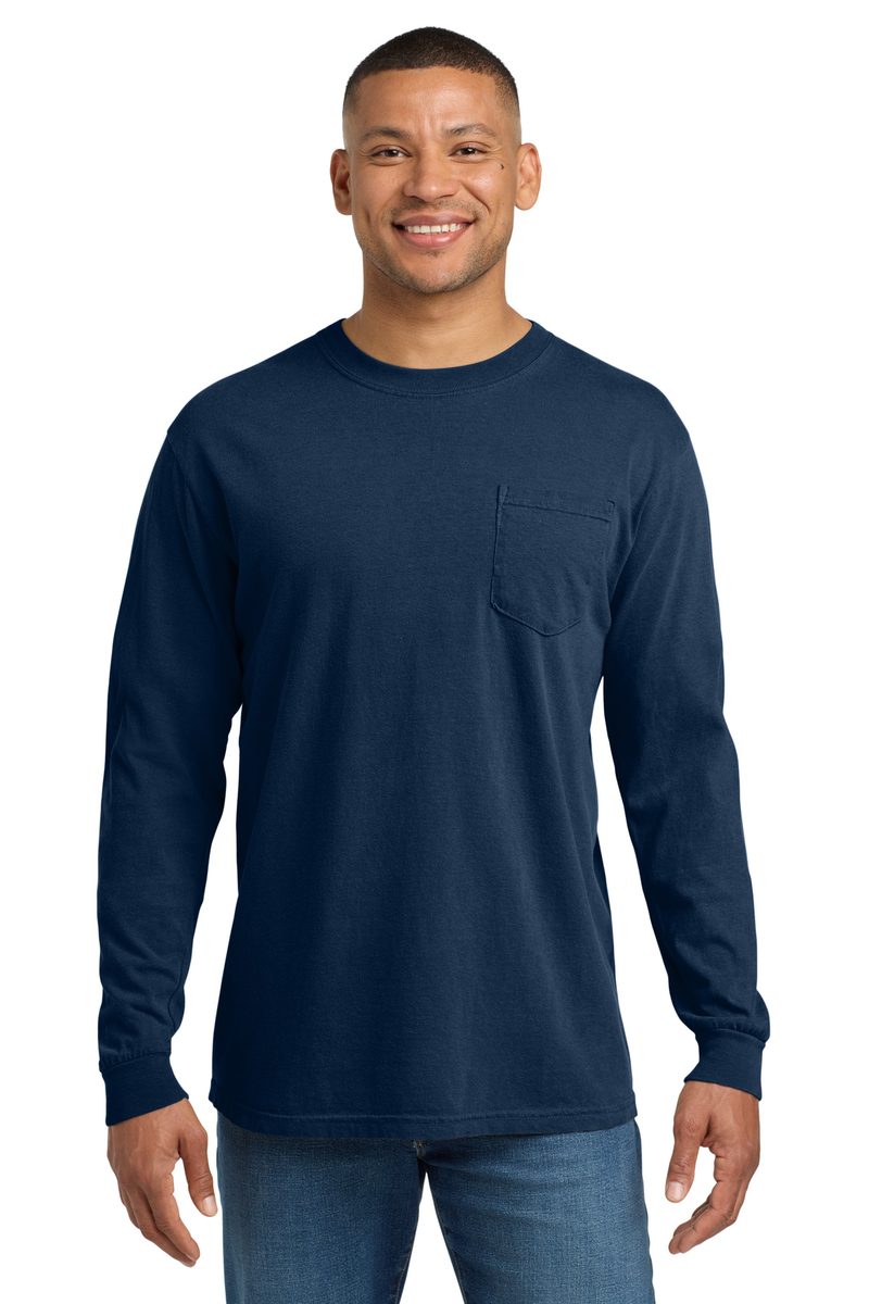 Comfort Colors 4410 - Unisex Garment-Dyed Heavyweight Long Sleeve Pocket T-Shirt Comfort Colors