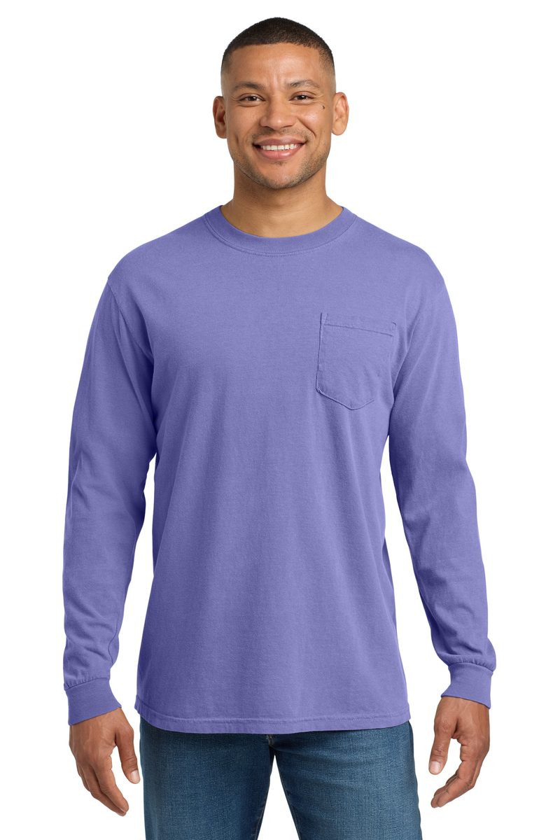 Comfort Colors 4410 - Unisex Garment-Dyed Heavyweight Long Sleeve Pocket T-Shirt Comfort Colors