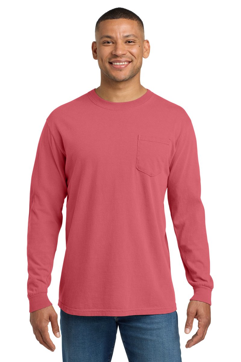 Comfort Colors 4410 - Unisex Garment-Dyed Heavyweight Long Sleeve Pocket T-Shirt Comfort Colors